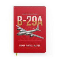 Thumbnail for B-29A Superfortress design on red notebook