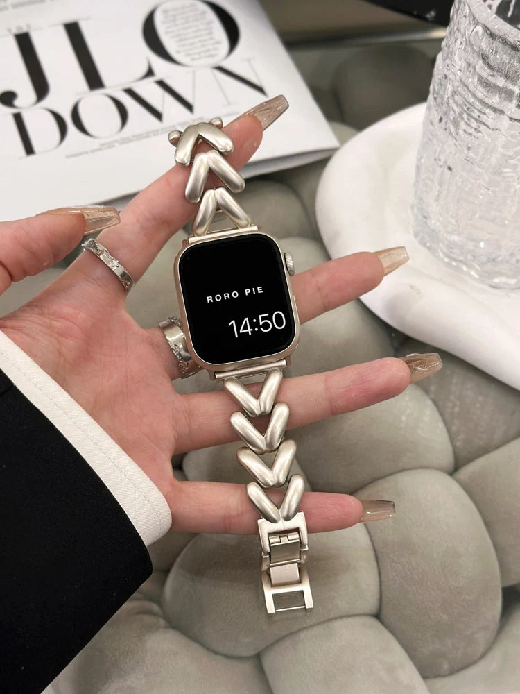 Love Heart Metal Strap For Bracelet - view 7