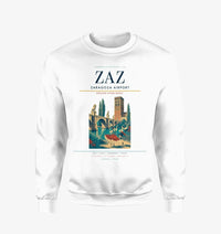 Thumbnail for Zaragoza Airport (ZAZ) design on white sweatshirt