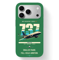 Thumbnail for Boeing 737 MAX 7 design on green magsafe iphone case