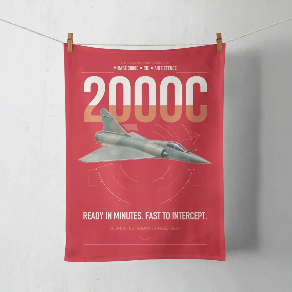Dassault Mirage 2000C RDI design on red towel