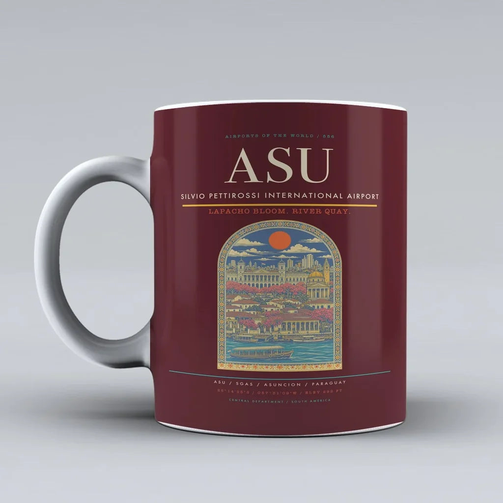 Silvio Pettirossi International Airport ASU Mug - Dark Red