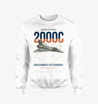 Thumbnail for Dassault Mirage 2000C RDI design on white sweatshirt