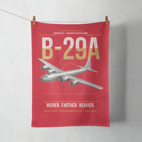 Thumbnail for B-29A Superfortress design on red towel