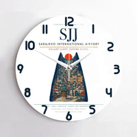 Thumbnail for Sarajevo International Airport SJJ Wall-Clock No-Frame - White