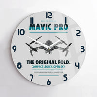 Thumbnail for DJI Mavic Pro design on light gray no frame wall clock