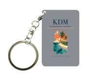Thumbnail for Kaadedhdhoo Airport (KDM) design on gray key chain