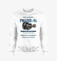 Thumbnail for PW4000-94 design on white sweatshirt