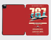 Thumbnail for Boeing 787-8 Dreamliner design on red ipad tablet case