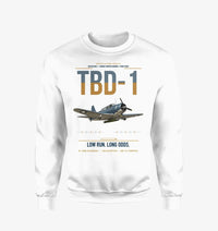 Thumbnail for TBD-1 Devastator design on white sweatshirt