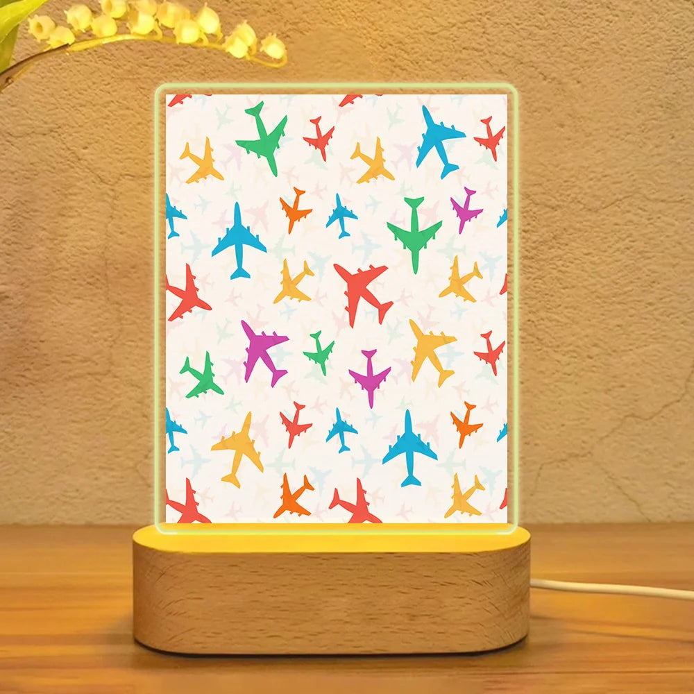 Cheerful Seamless Airplanes Lamp - view 7