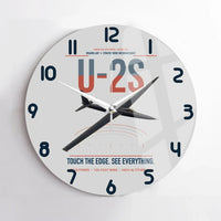 Thumbnail for U-2S Dragon Lady design on light gray no frame wall clock