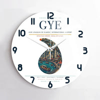 Thumbnail for Jose Joaquin de Olmedo International Airport GYE Wall-Clock No-Frame - White