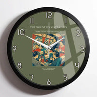 Thumbnail for VINTAGE G4224 - The Mountain Vista Cabin - Designed Wall Clocks design on greenarmy framed