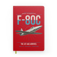 Thumbnail for F-80C Shooting Star design on red notebook