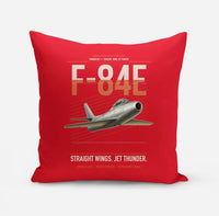 Thumbnail for F-84E Thunderjet design on red pillow