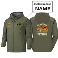 Thumbnail for I'd Rather Be Flying Rain Jacket - view 7