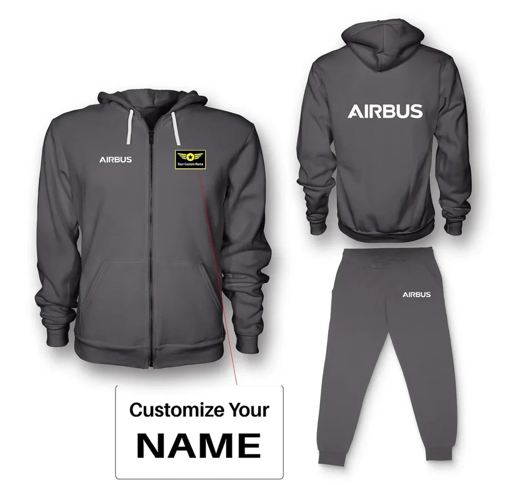 Customisable Airbus & Text Hoodie - view 7
