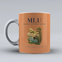 Thumbnail for Monroe Regional Airport (MLU) airport code design on orange ceramic mug