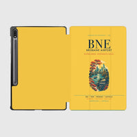 Thumbnail for Brisbane Airport (BNE) design on yellow samsung tablet tablet case