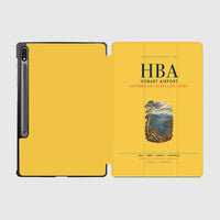 Thumbnail for Hobart Airport (HBA) design on yellow samsung tablet tablet case
