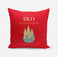 Thumbnail for Modibo Keita International Airport (BKO) design on red pillow