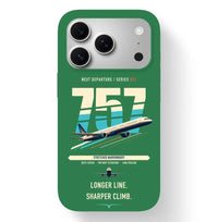 Thumbnail for Boeing 757-300 design on green magsafe iphone case