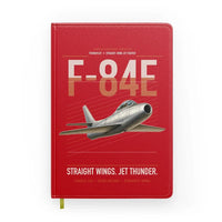 Thumbnail for F-84E Thunderjet design on red notebook