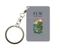 Thumbnail for Flores Airport (FLW) design on gray key chain