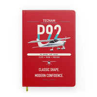 Thumbnail for Tecnam P92 Echo MkII design on red notebook
