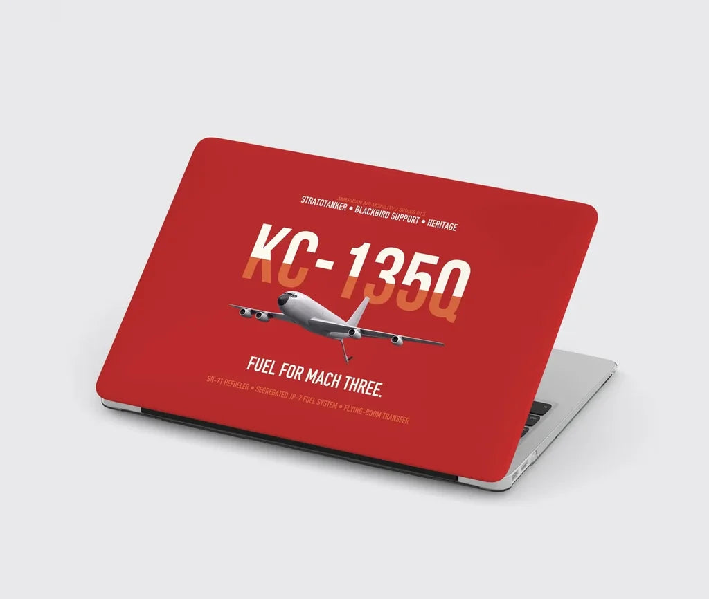 KC-135Q Blackbird Tanker design on red MacBook case