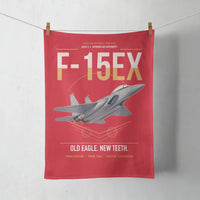 Thumbnail for F-15EX Eagle II design on red towel