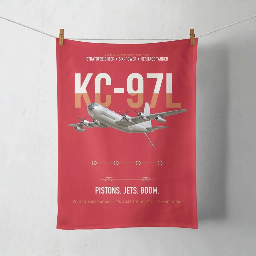 KC-97L STRATOFREIGHTER design on red towel