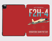 Thumbnail for F2H-4 Banshee design on red ipad tablet case
