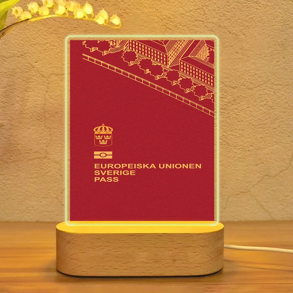 Sweden Passport Lamp - view 7