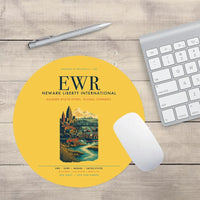 Thumbnail for Newark Liberty International Airport (EWR) design on yellow round mouse pad