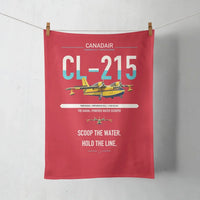 Thumbnail for Canadair CL-215 design on red towel
