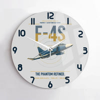 Thumbnail for F-4S Phantom II design on light gray no frame wall clock
