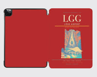 Thumbnail for Liège Airport (LGG) design on red ipad tablet case