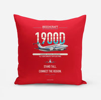 Thumbnail for Beechcraft 1900D design on red pillow
