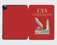 Thumbnail for Cheyenne Regional Airport (CYS) design on red ipad tablet case