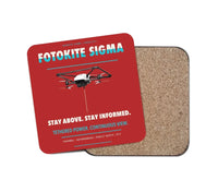Thumbnail for Fotokite Sigma design on red 1 piece coaster