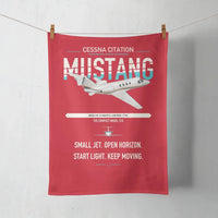 Thumbnail for Cessna Citation Mustang design on red towel