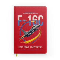 Thumbnail for F-16C Fighting Falcon design on red notebook