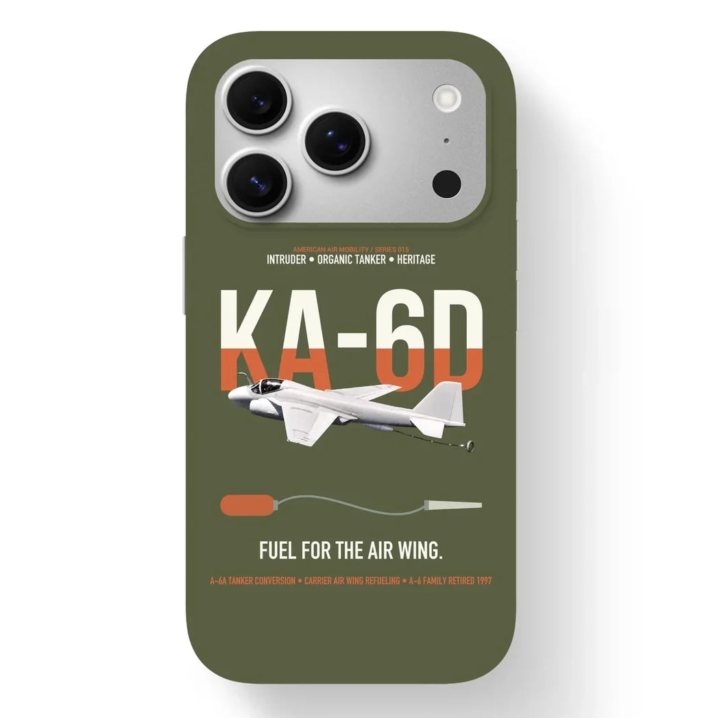KA-6D Intruder design on green army magsafe iphone case, for iPhone 17 Pro