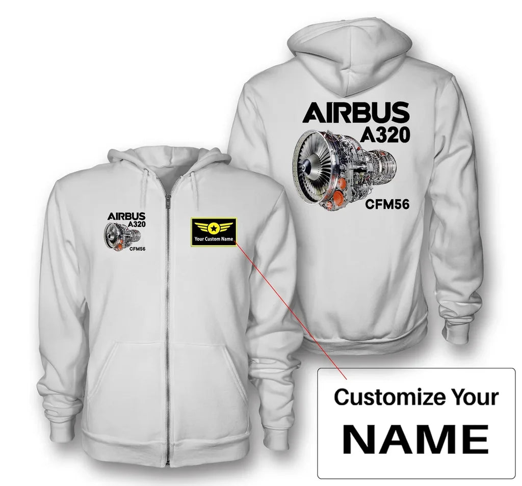 Customisable Airbus A320 Hoodie - view 7