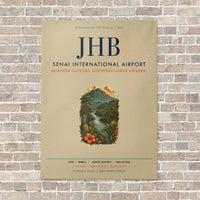 Thumbnail for Senai International Airport JHB vertical canvas print - no frame - beige background