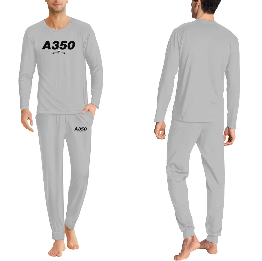 Super Airbus A350 men pajamas - Light Gray