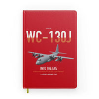 Thumbnail for WC-130J Hurricane Hunter design on red notebook