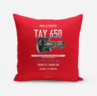 Thumbnail for TAY 650 design on red pillow